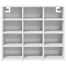 Sko skab med hylde Hvid 77,5 x 30 x 67 cm Konstrueret træ