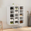 Sko skab med hylde Hvid 77,5 x 30 x 83,5 cm Konstrueret træ