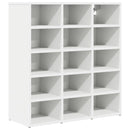 Sko skab 77,5 x 30 x 83,5 cm Konstrueret træ Hvid