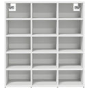 Sko skab 77,5 x 30 x 83,5 cm Konstrueret træ Hvid
