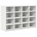 Sko skab 103 x 30 x 67 cm Konstrueret træ Hvid