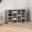 Sko skab med hylde Betongrå 103 x 30 x 67 cm Konstrueret træ