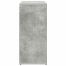 Sko skab med hylde Betongrå 103 x 30 x 67 cm Konstrueret træ