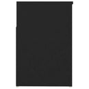 skobænk 80x30x45 cm konstrueret træ sort