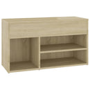 skoreol 80x30x45 cm konstrueret træ sonoma-eg