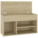 skoreol 80x30x45 cm konstrueret træ sonoma-eg