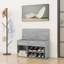 skoreol 80x30x45 cm konstrueret træ betongrå