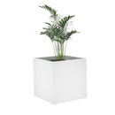 plantekasse 40x40x40 cm konstrueret træ hvid