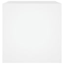 plantekasse 40x40x40 cm konstrueret træ hvid