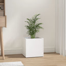 plantekasse 40x40x40 cm konstrueret træ hvid