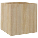 plantekasse 40x40x40 cm konstrueret træ sonoma-eg