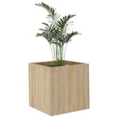 plantekasse 40x40x40 cm konstrueret træ sonoma-eg