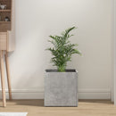 plantekasse 40x40x40 cm konstrueret træ betongrå