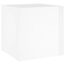 plantekasse 40x40x40 cm konstrueret træ hvid højglans
