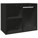 skab 80x40x65 cm konstrueret træ sort