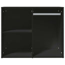skab 80x40x65 cm konstrueret træ sort