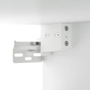spejlskab med LED-lys 70x16,5x60 cm hvid
