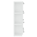 spejlskab med LED-lys 70x16,5x60 cm hvid