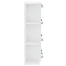 spejlskab med LED-lys 70x16,5x60 cm hvid