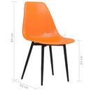 spisebordsstole 4 stk. PP orange