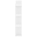 bogreol 86x25,5x140 cm konstrueret træ hvid