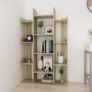 bogreol 86x25,5x140 cm konstrueret træ sonoma-eg