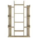 bogreol 86x25,5x140 cm konstrueret træ sonoma-eg