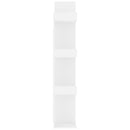 bogreol 48x25,5x140 cm konstrueret træ hvid