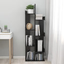 bogreol 48x25,5x140 cm konstrueret træ hvid