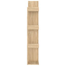bogreol 48x25,5x140 cm konstrueret træ sonoma-eg