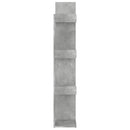 bogreol 48x25,5x140 cm konstrueret træ betongrå