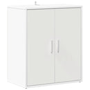 skoskab 60x35x70 cm konstrueret træ hvid