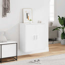 skoskab 60x35x70 cm konstrueret træ hvid