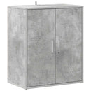 skoskab 60x35x70 cm konstrueret træ betongrå