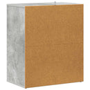 skoskab 60x35x70 cm konstrueret træ betongrå