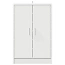 skoskab 60x35x92 cm konstrueret træ hvid