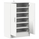 skoskab 60x35x92 cm konstrueret træ hvid