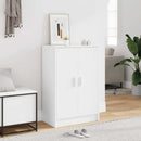 skoskab 60x35x92 cm konstrueret træ hvid