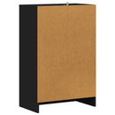 skoskab 60x35x92 cm konstrueret træ sort
