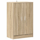 skoskab 60x35x92 cm konstrueret træ sonoma-eg