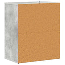 skoreol 60x35x70 cm konstrueret træ betongrå