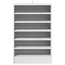skoreol 60x35x92 cm konstrueret træ hvid