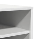 skoreol 60x35x92 cm konstrueret træ hvid