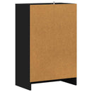 skoreol 60x35x92 cm konstrueret træ sort