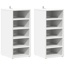 skoreoler 2 stk. 31,5x35x70 cm konstrueret træ hvid
