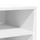 skoreoler 2 stk. 31,5x35x70 cm konstrueret træ hvid