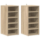 skoreoler 2 stk. 31,5x35x70 cm konstrueret træ sonoma-eg