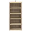 skoreoler 2 stk. 31,5x35x70 cm konstrueret træ sonoma-eg