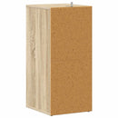 skoreoler 2 stk. 31,5x35x70 cm konstrueret træ sonoma-eg