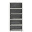 skoreoler 2 stk. 31,5x35x70 cm konstrueret træ betongrå